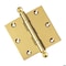 Embassy 3-1/2 x 3-1/2 Solid Brass Ball Bearing Hinge, Polished Brass Finish with Ball Tips 3535BBUS3B-1 - alternate 1